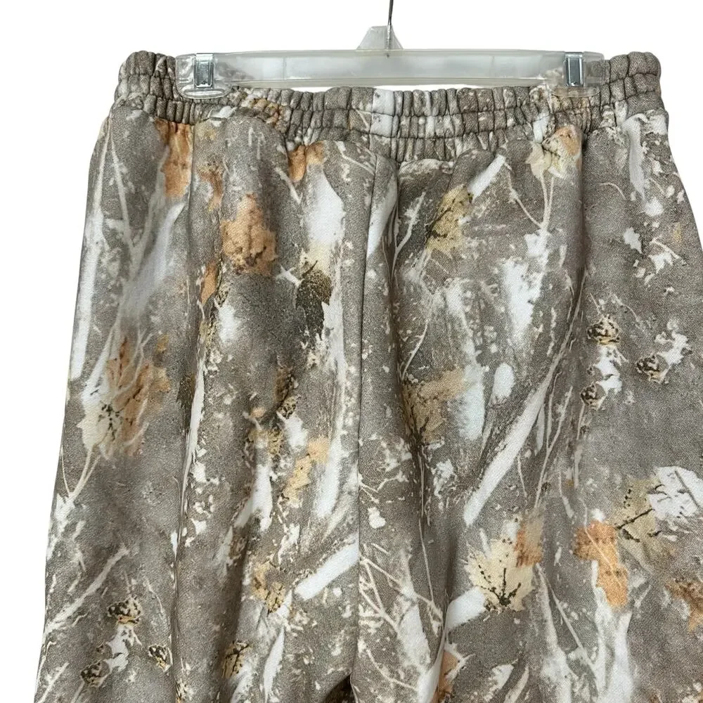 Comfrt The Camo Sweatpants Adirondack Tan Brown Cream Leaf Branch Men's Size XL - Picture 6 of 9